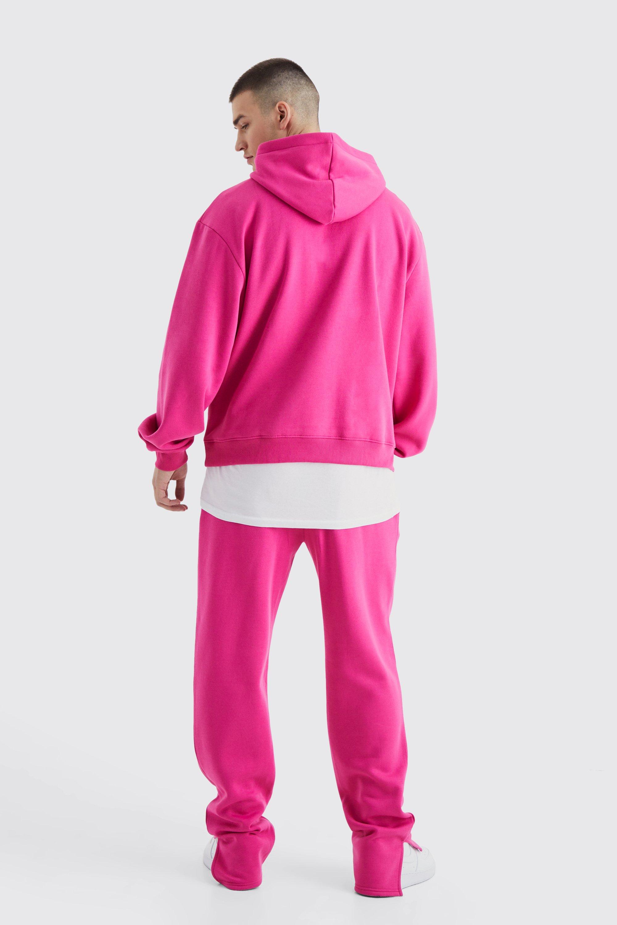 Bright pink tracksuit hotsell